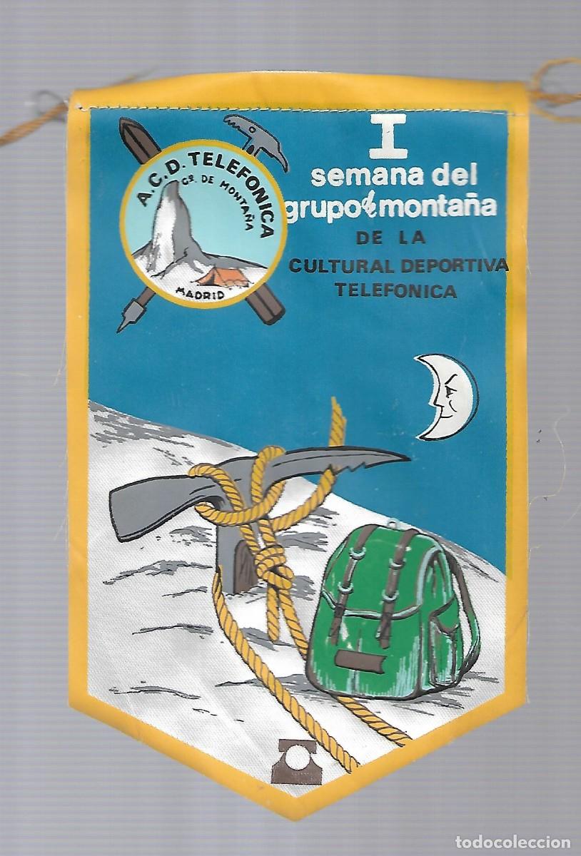 Military Antiques: M250- BANDERIN- I SEMANA DEL GRUPO MONTA&Ntilde;A DE LA DEPORTIVA TELEFONICA