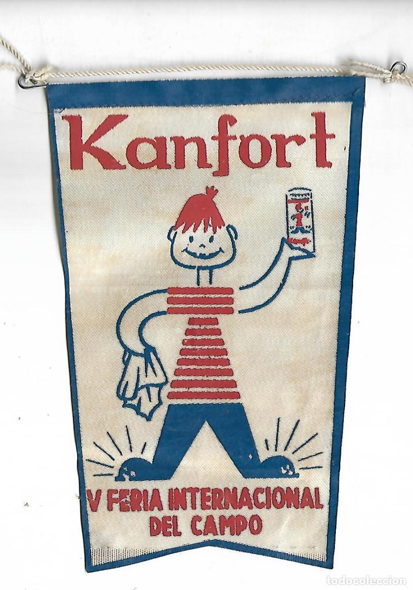 Military Antiques: M250- ANTIGUO BANDER&Iacute;N - KANFORT - V FERIA INTERNACIONAL DEL CAMPO - VINTAGE - A&Ntilde;OS 60