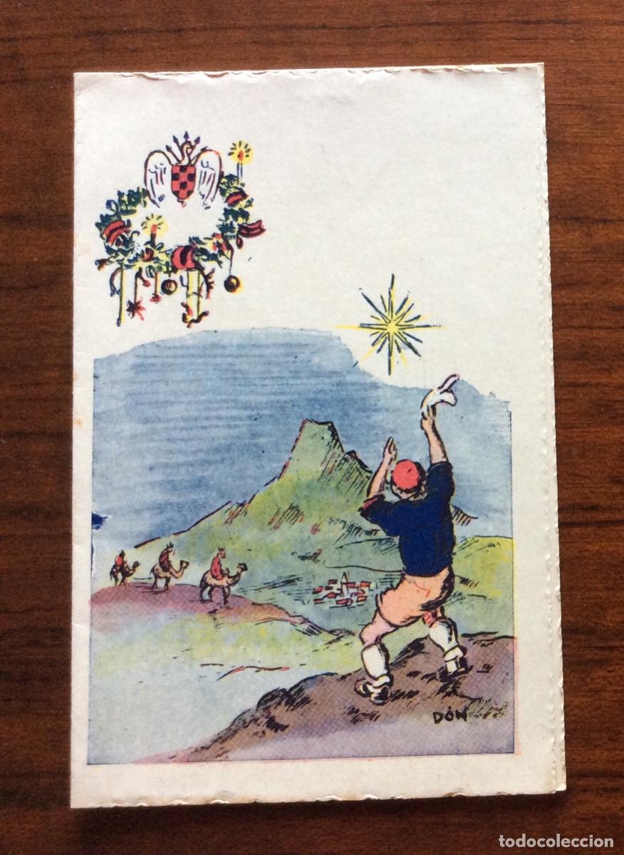 Militaria: FELICITACI&Oacute;N FALANGE OJE O.J.E. FRENTE DE JUVENTUDES DE LA CORU&Ntilde;A 1950