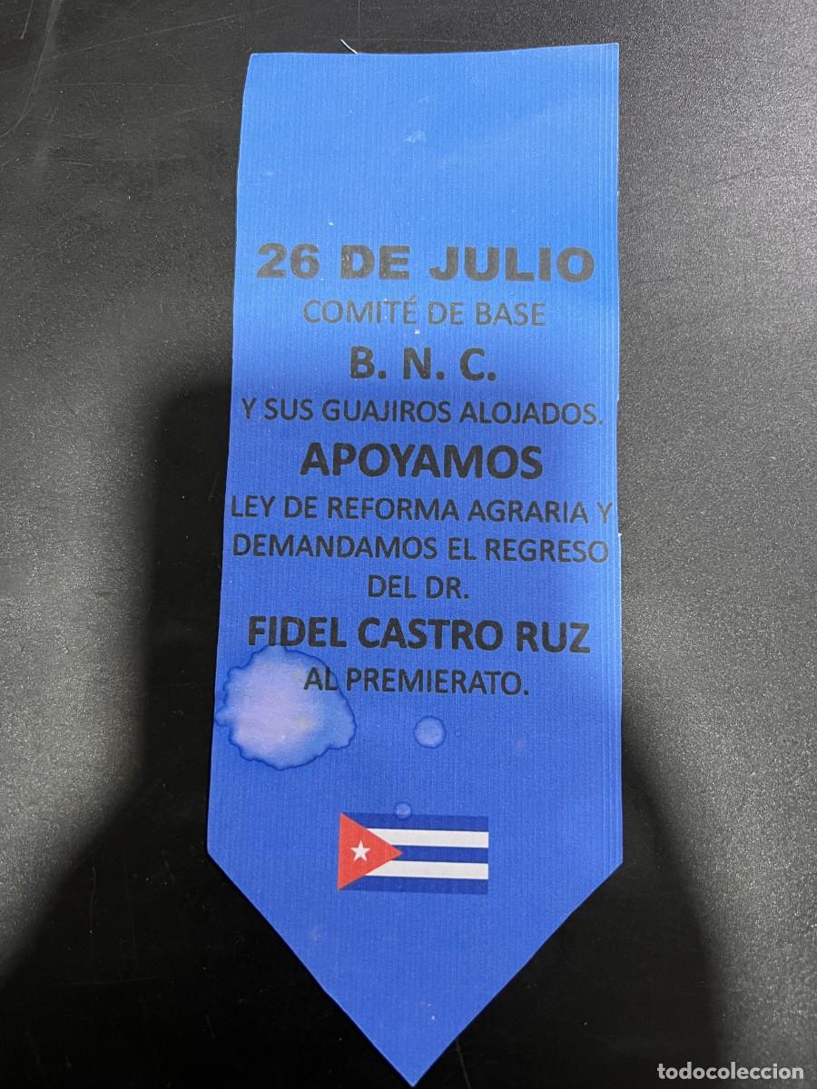 Militaria: PUBLICIDAD. COMIT&Eacute; DE BASE B.N.C. Y SUS GUAJIROS ALOJADOS.APOYAMOS LEY REFORMA AGRARIA. FIDEL CASTRO