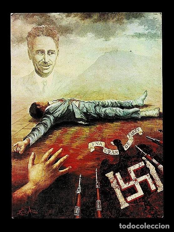 Militaria: F10-16 LLUIS COMPANYS Tarjeta Postal con Ilustraci&oacute;n de J. TORRA I ARAU para su rehabilitacion y pa