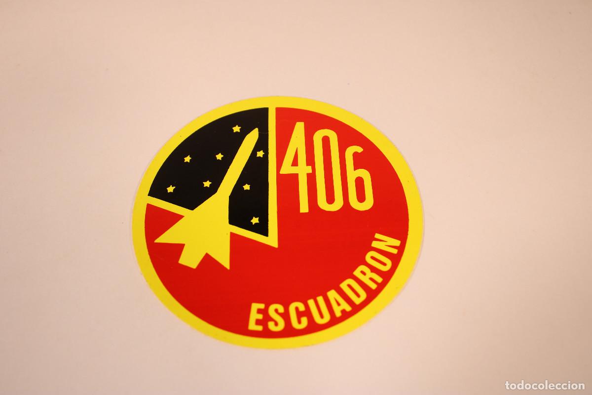 Militaria: PEGATINA MILITAR. EJ&Eacute;RCITO DEL AIRE. escuadron 406 - c105