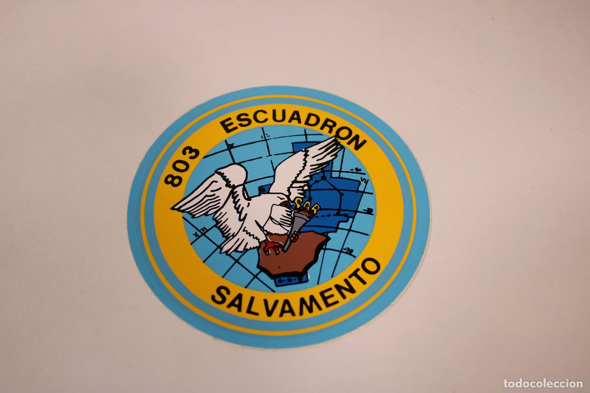 Militaria: PEGATINA MILITAR. EJ&Eacute;RCITO DEL AIRE. 803 escuadron salvamento - c105