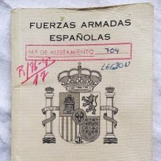 Militaria: BADAJOZ / CARTILLA DEL SERVICIO MILITAR / FUERZAS ARMADAS ESPAÑOLAS / LEGIÓN / 1986