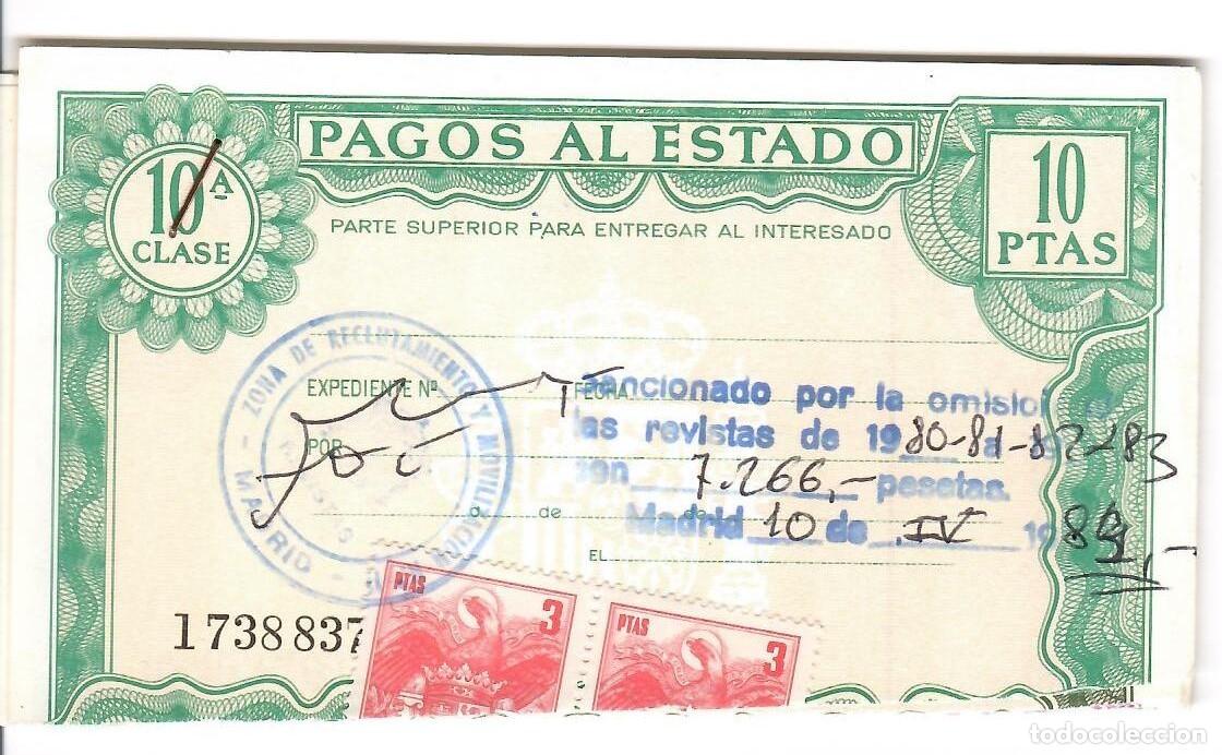 Militaria: PAGO CON P&Oacute;LIZAS DE UNA SANCION POR OMISI&Oacute;N DE REVISTA