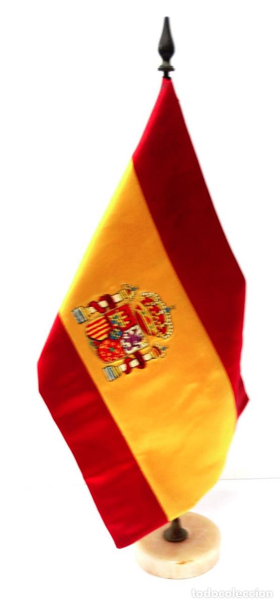 Bandera España de mesa bordada