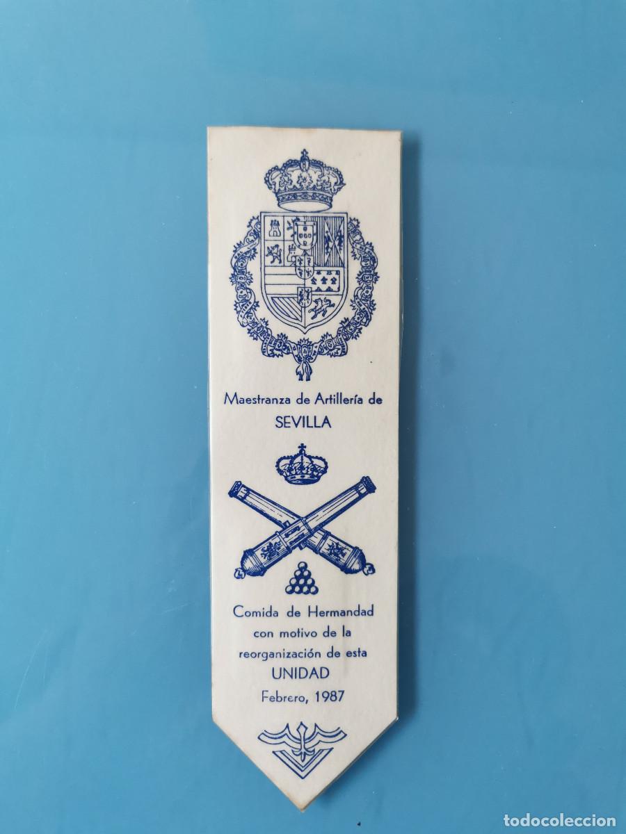 Militaria: marcap&aacute;ginas MAESTRANZA DE ARTILLERIA DE SEVILLA. COMIDA HERMANDAD 1987 - Fotos instalaciones
