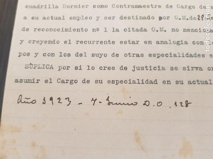 Militaria: 1931 AUXILIAR DE AEURONAUTICA,ESCUADRILLA DONIER COMO CONTRAMAESTRE