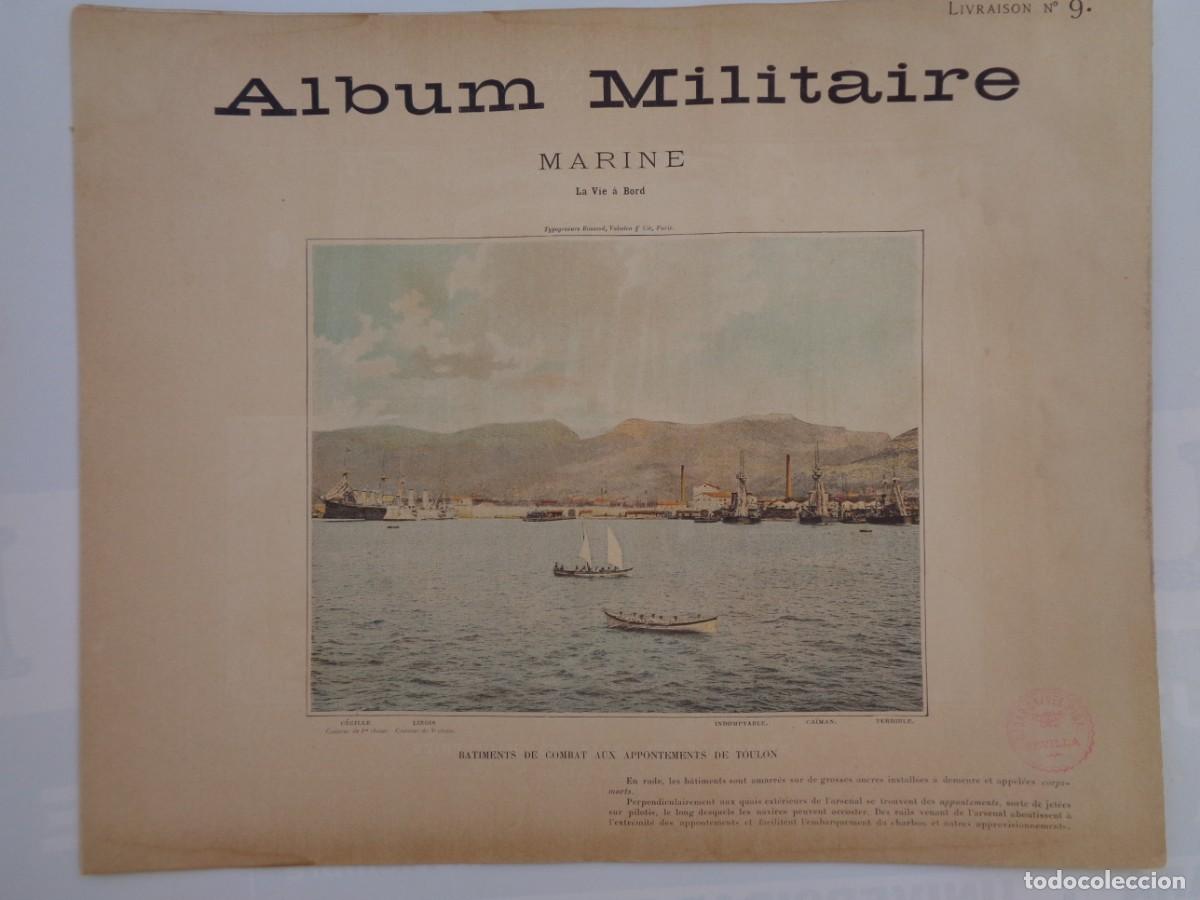 Militaria: ALBUM MILITAIRE N&ordm; 9 : MARINE . COLECCION LINOTIPIAS DEL EJERCITO FRANCES SIGLO XIX