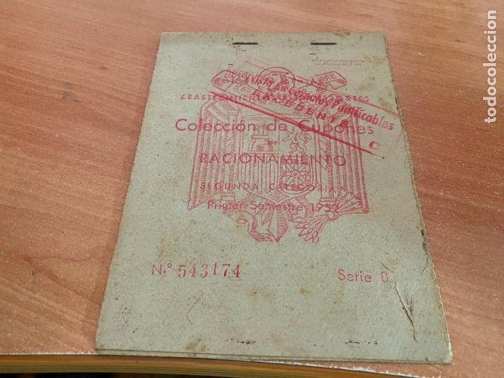 Militaria: COLECCION DE CUPONES DE RACIONAMIENTO SEGUNDA CATEGORIA PRIMER SEMESTRE 1952 (COIB223)