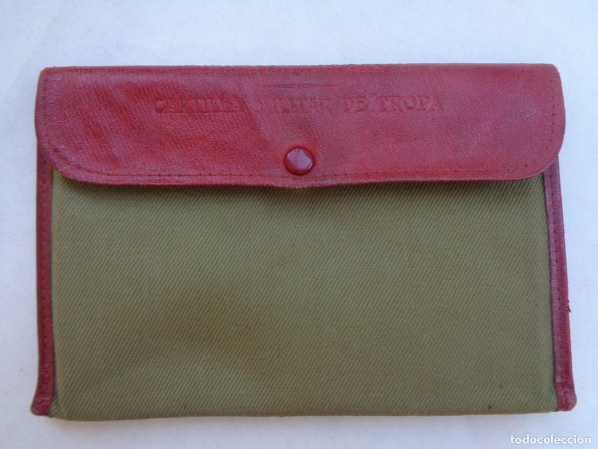 Militaria: EJERCITO ESPA&Ntilde;OL : FUNDA DE CARTILLA MILITAR DE TROPA MODELO DOBLE COMPARTIMENTO. EPOCA ALFONSO XIII