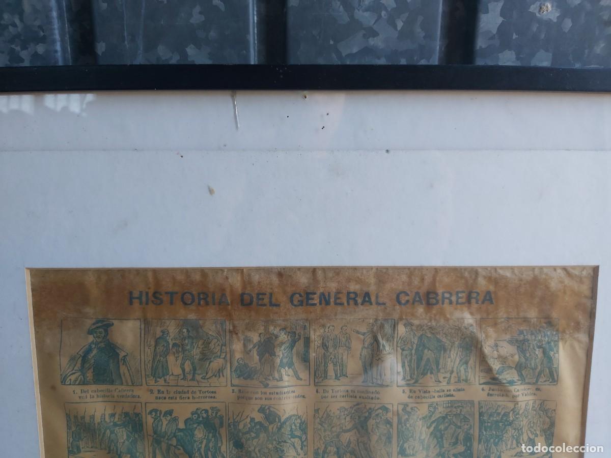 Militaria: Historia del general cabrera, enmarcado - Foto 2