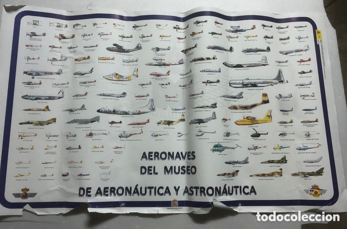 Militaria: P&Oacute;STER AERONAVES DEL MUSEO DEL EJ&Eacute;RCITO DEL AIRE. MINISTERIO DE DEFENSA