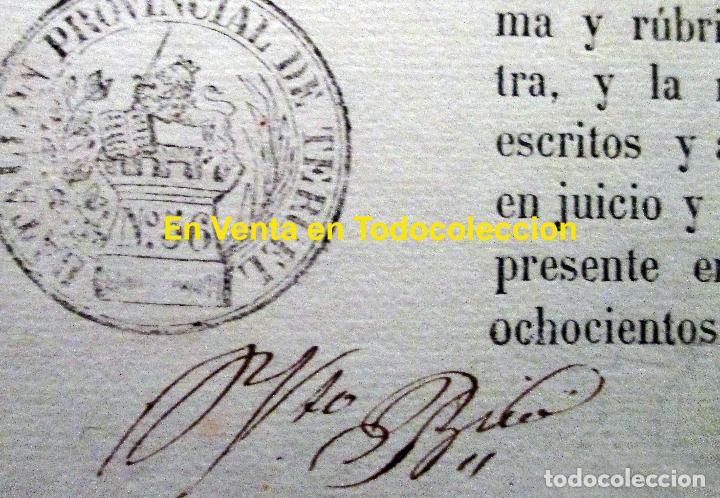 Militaria: TERUEL. BATALL&Oacute;N N&ordm; 56. FE DE SOLTER&Iacute;A. 1863. L&Aacute;ZARO Y GARGALLO. LINARES DE MORA.
