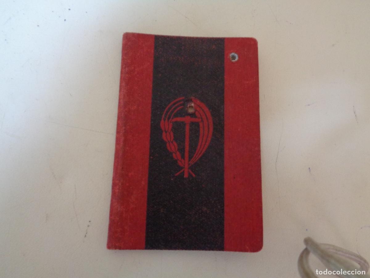 Militaria: Carnet Falange de comercio con sellos - Foto 1