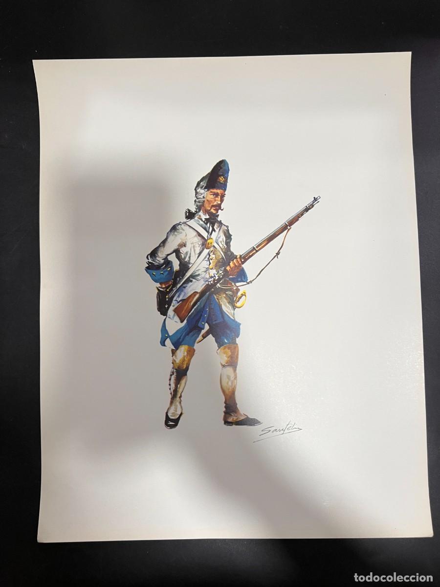 Militaria: L&Aacute;MINA DE UNIFORMES MILITARES. INFANTER&Iacute;A GRANADERO DEL RGTO. BRUSELAS 1711-50.