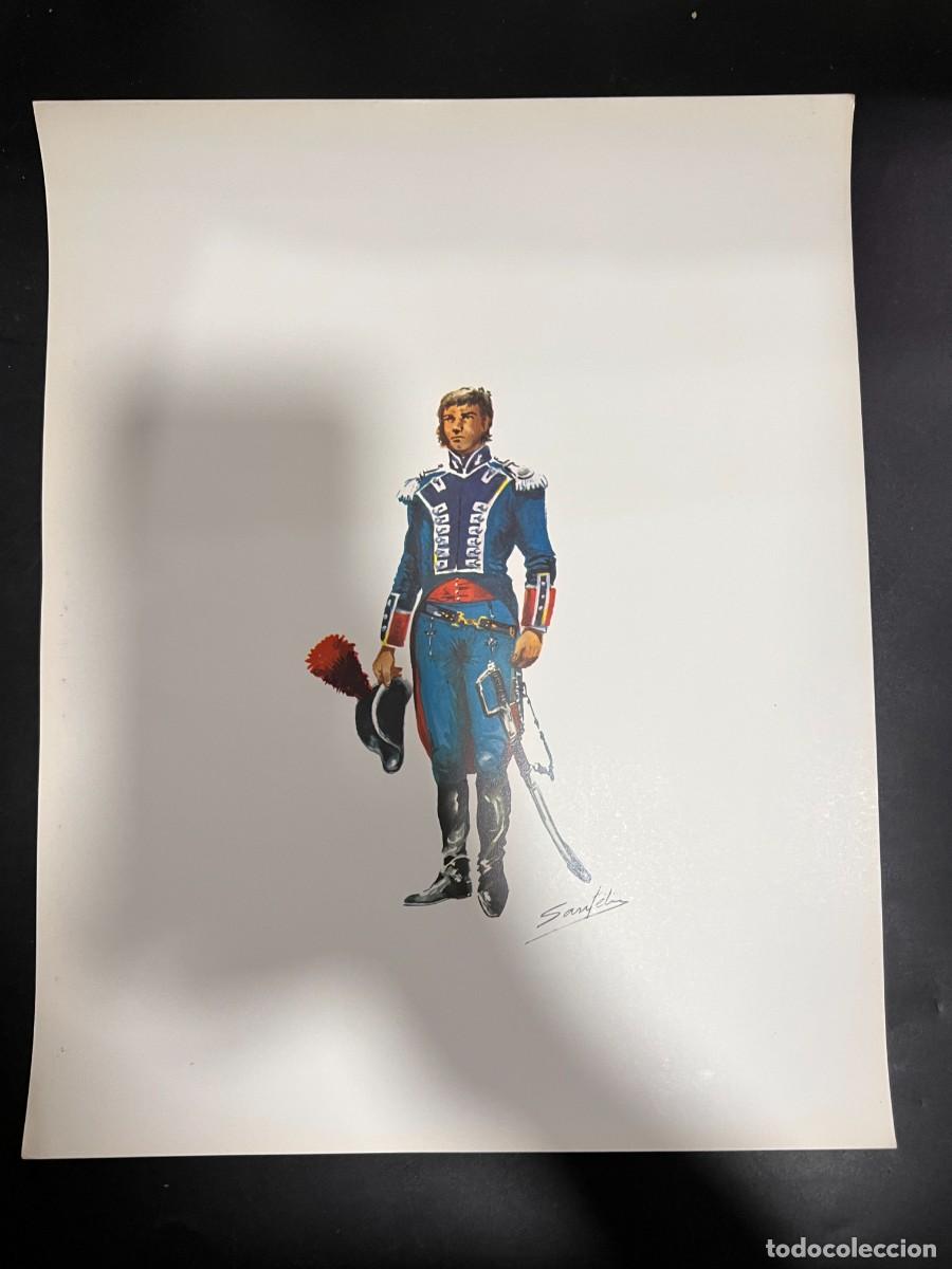 Militaria: L&Aacute;MINA DE UNIFORMES MILITARES. OFICIAL DE INGENIEROS 1805-10.