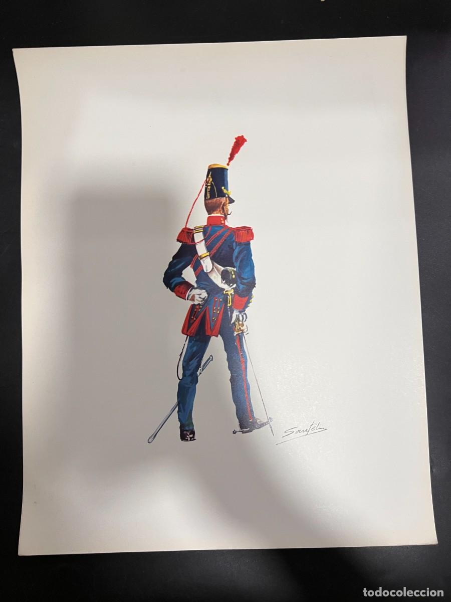 Militaria: L&Aacute;MINA DE UNIFORMES MILITARES. ARTILLER&Iacute;A A CABALLO 1830. TALLERES SERVICIO GEOGR&Aacute;FICO DEL EJ&Eacute;RCITO.