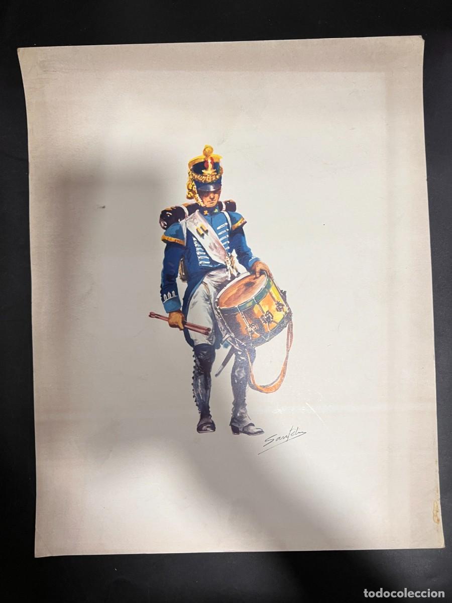 Militaria: L&Aacute;MINA DE UNIFORMES MILITARES. INFANTER&Iacute;A DE L&Iacute;NEA-TAMBOR.1815.TALLERES SERVICIO GEOGR&Aacute;FICO EJ&Eacute;RCITO