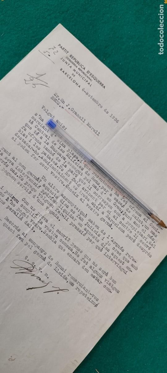 Militaria: Documento Rep&uacute;blica guerra civil sindicato UGT CNT AIT