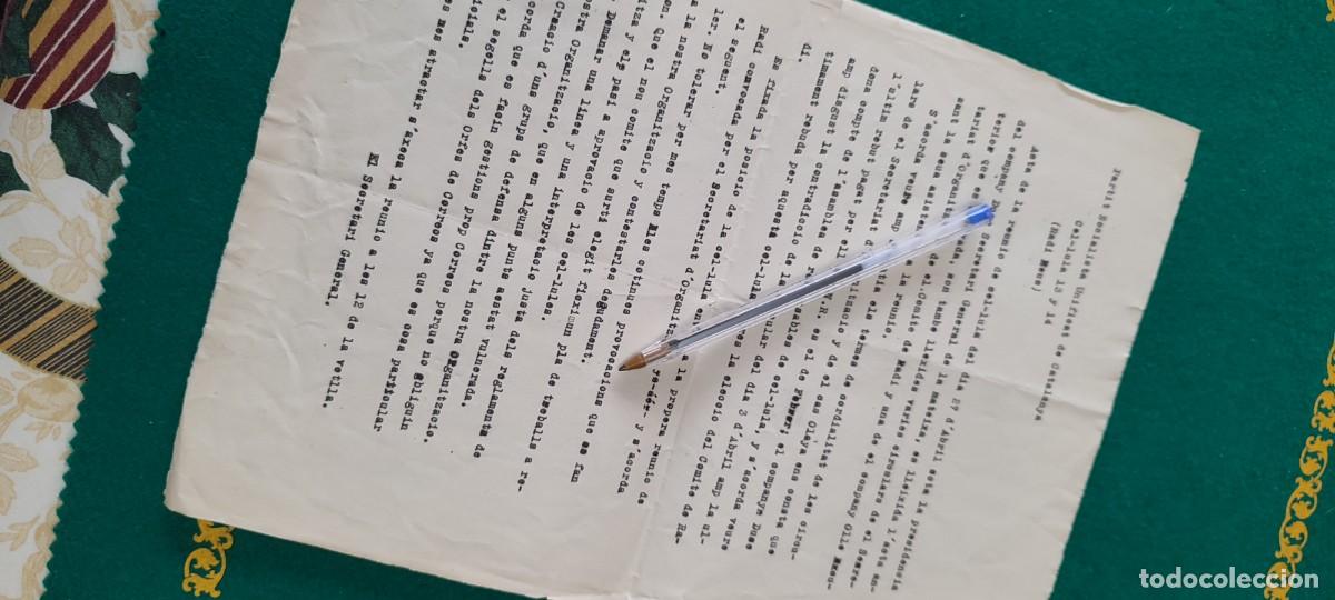 Militaria: Documento Rep&uacute;blica guerra civil sindicato UGT CNT AIT