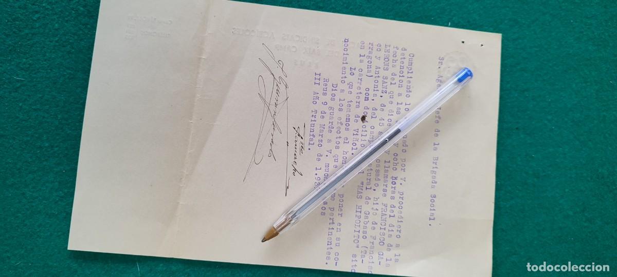 Militaria: Documento Rep&uacute;blica guerra civil sindicato UGT CNT AIT