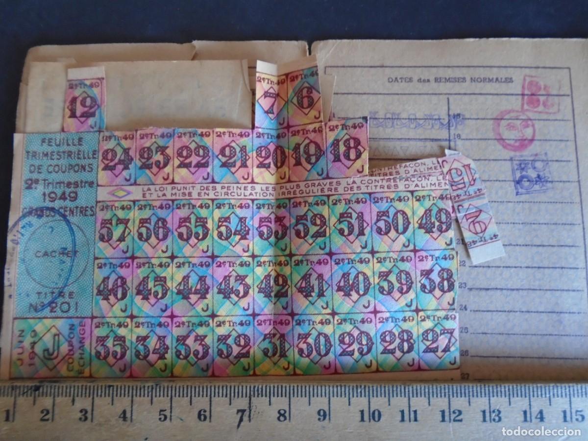 Militaria: (MI-230908)CARTILLA ALIMENTACION DE FRANCIA 1947 CUPONES
