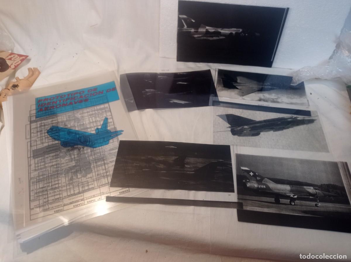 Military Antiques: Avi&oacute;n documentos avi&oacute;n aviones negativos PROTOTIPO DE IDENTIFICACION DE AERONAVES, raro
