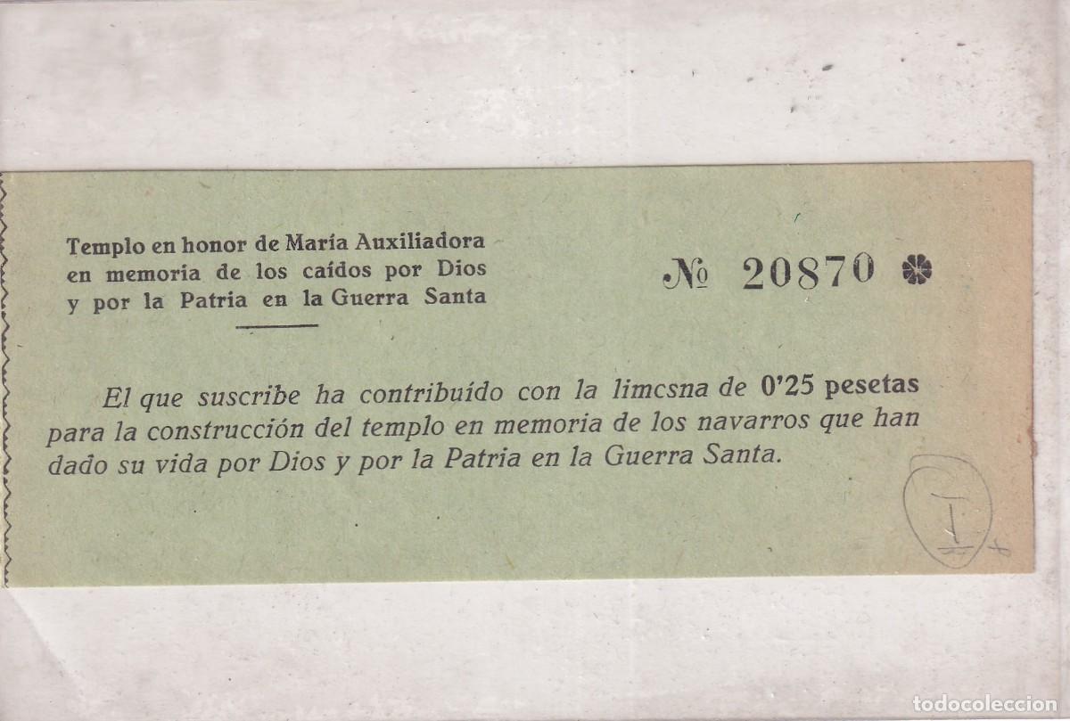 Military Antiques: Templo honer Maria Auxiliadora memoria de los navarros, dieron su vida por la Patria y Guerra Santa