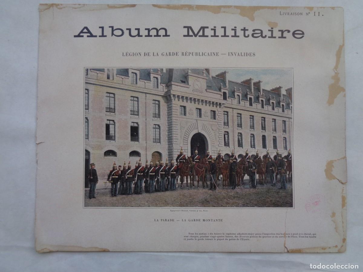 Militaria: ALBUM MILITAIRE N&ordm; 11 LEGION GUARDIA REPUBLICANA - INVALIDOS. LINOTIPIAS EJERCITO FRANCIA SIGLO XIX