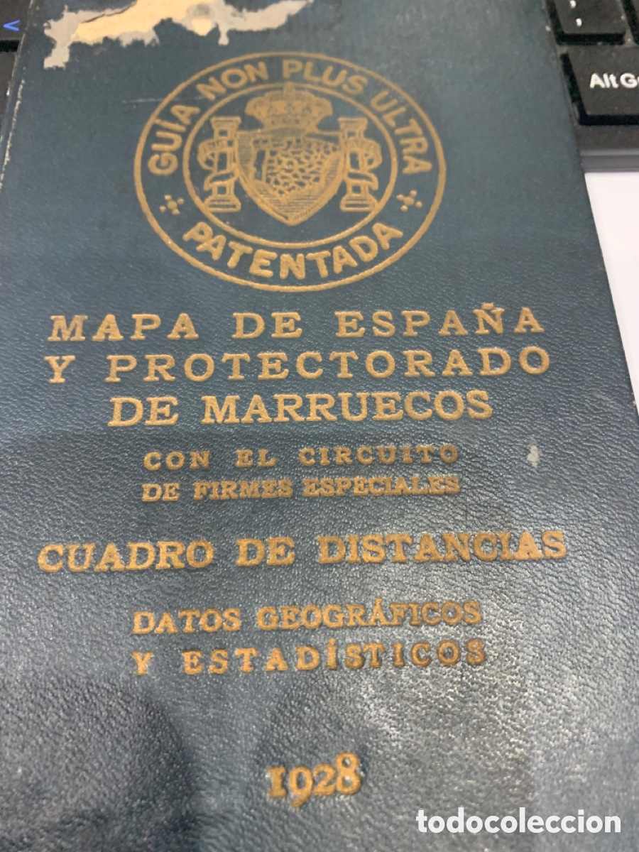 Militaria: Mapa de Espa&ntilde;a y Protectorado de Marruecos - 1928 - - Foto 2