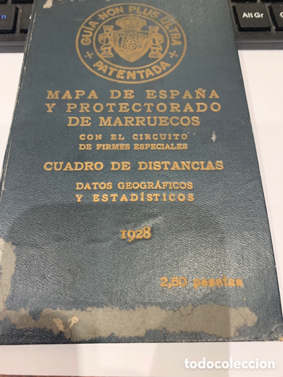 Militaria: Mapa de Espa&ntilde;a y Protectorado de Marruecos - 1928 - - Foto 3