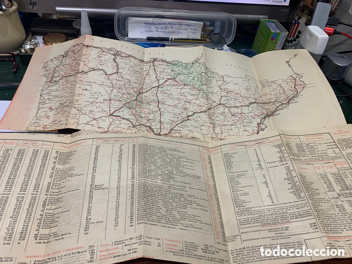 Militaria: Mapa de Espa&ntilde;a y Protectorado de Marruecos - 1928 - - Foto 7