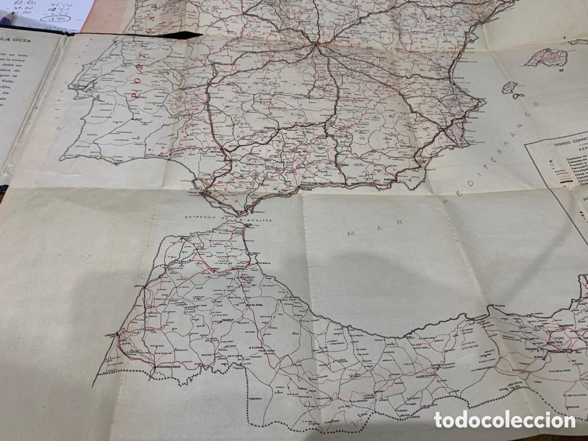 Militaria: Mapa de Espa&ntilde;a y Protectorado de Marruecos - 1928 - - Foto 8
