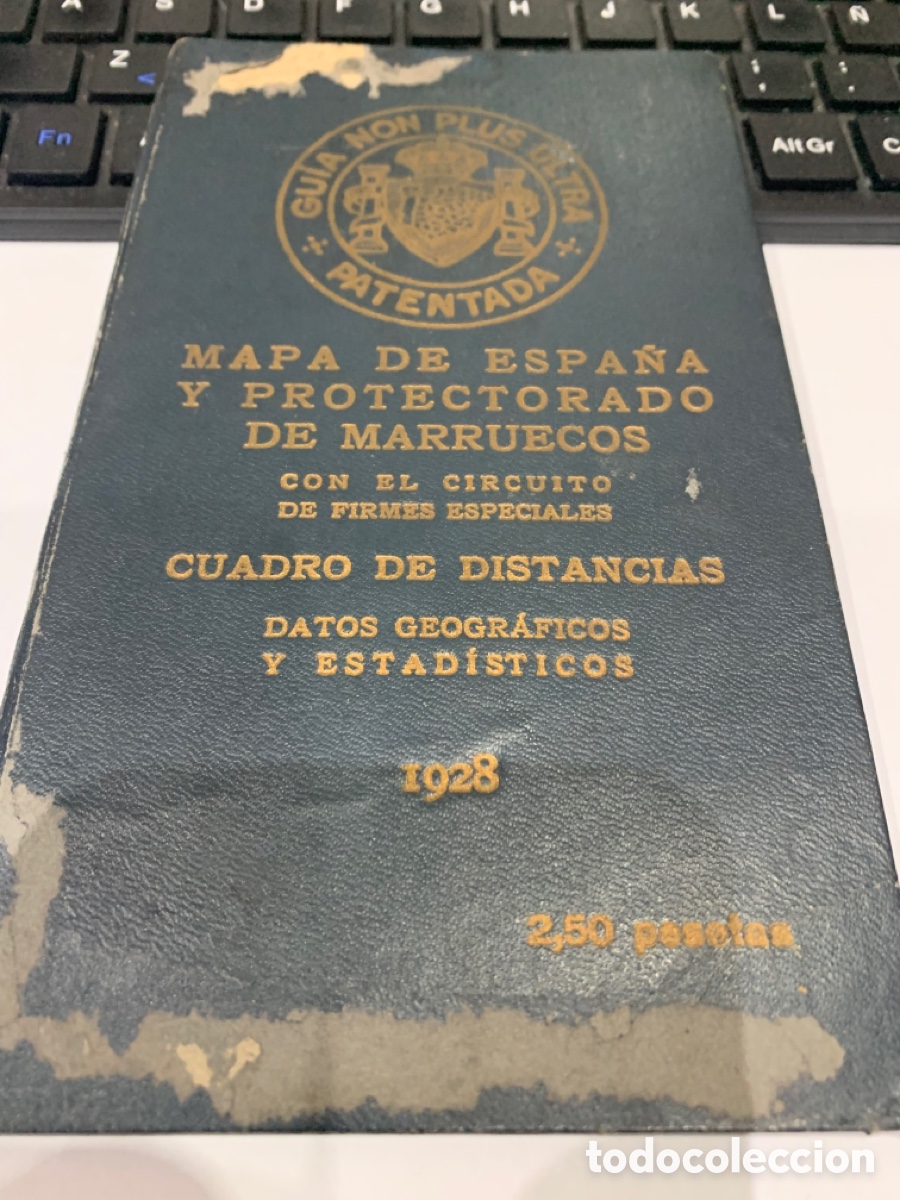 Militaria: Mapa de Espa&ntilde;a y Protectorado de Marruecos - 1928 - - Foto 1