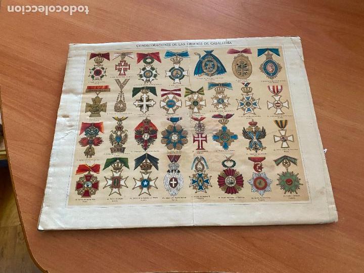 Military Antiques: CARTEL CONDECORACIONES DE LAS ORDENES DE CABALLERIA (AB-7)