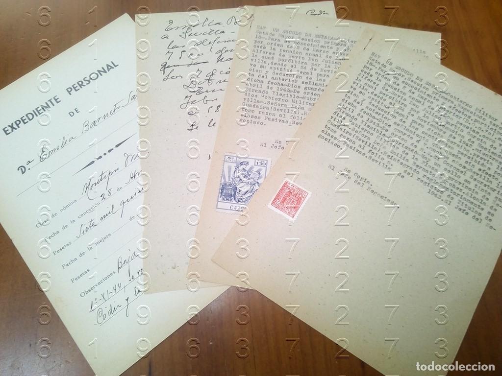 Military Antiques: ALFEREZ DE NAVIO JULIAN MARTIN GARCIA DE LA VEGA 1943 3 DOCUMENTOS L71