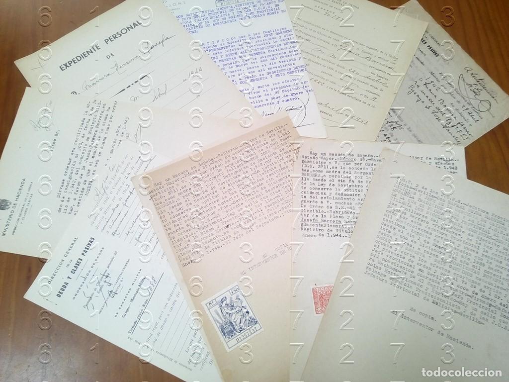 Military Antiques: SARGENTO CAIDO JOSE SANCHEZ BARRERO RAFAEL NEIRA MACHUCA 8 DOCUMENTOS L71