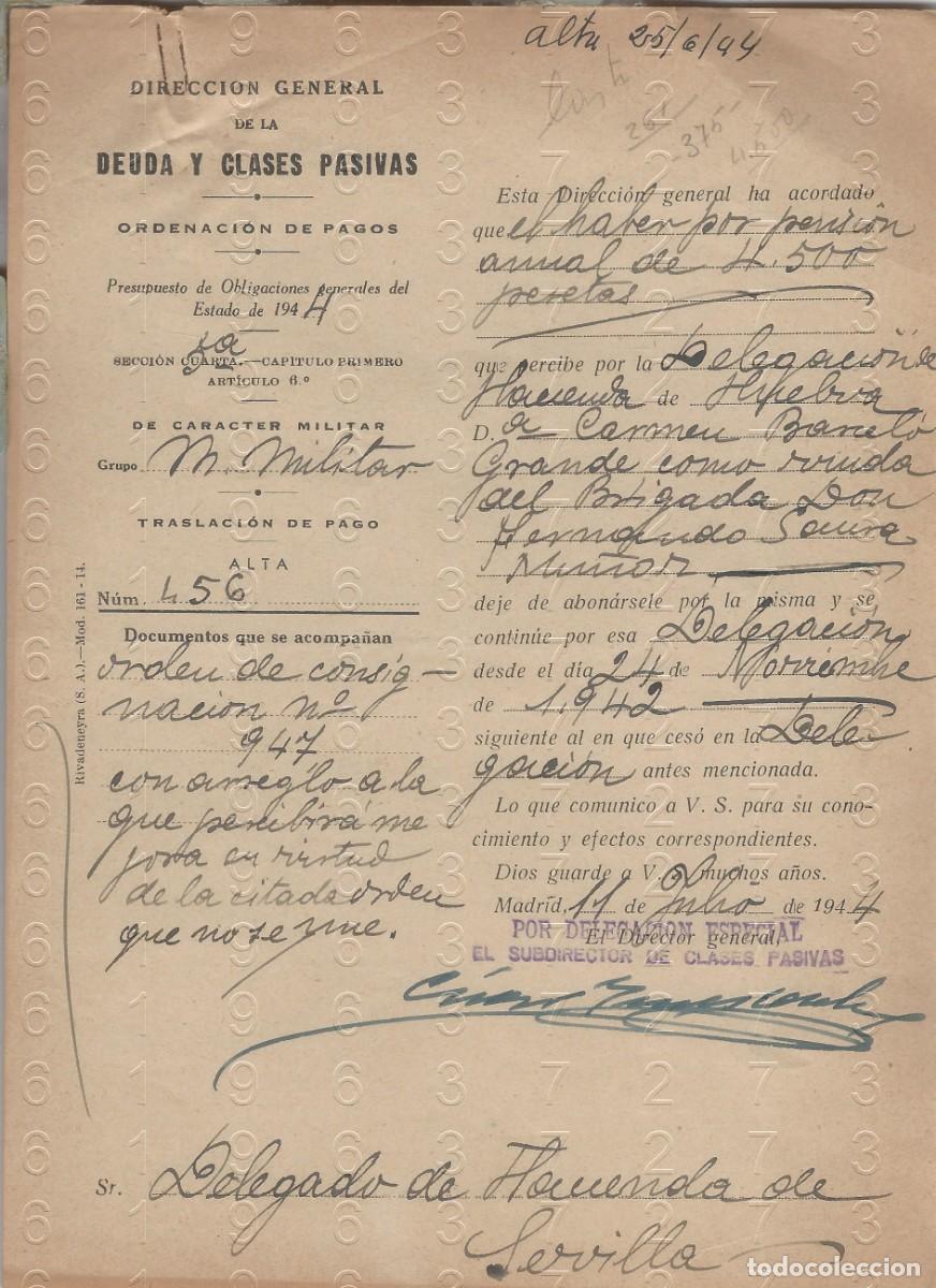 Military Antiques: HERNANDO SAURA MU&Ntilde;OZ BRIGADA 1 DOCUMENTO 1944 L74