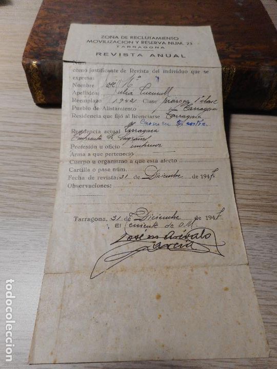 Militaria: MILITAR. REVISTA ANUAL. ZONA RECLUTAMIENTO N&ordm; 3 TARRAGONA 1947 - 1953