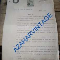 Militaria: TRIGUEROS, HUELVA, 1942, SOLICITUD PENSION FAMILIA SOLDADO DIVISION AZUL, CRUZ DE HIERRO