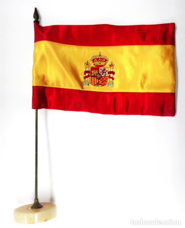 Militaria: BANDERA DE SOBREMESA ESTAMPADA - Foto 2