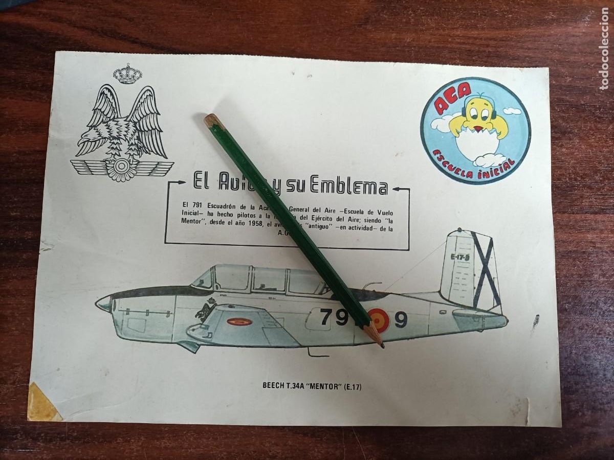 Militaria: FICHA BEECH T.34A MENTOR - C.A.S.A. - Foto 1