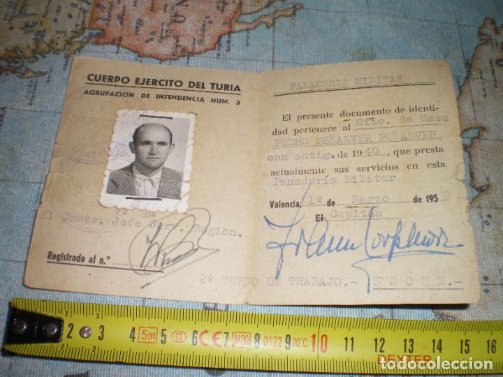 Militaria: ANTIGUO CARNET EJ&Eacute;RCITO DEL TURIA - Foto 2