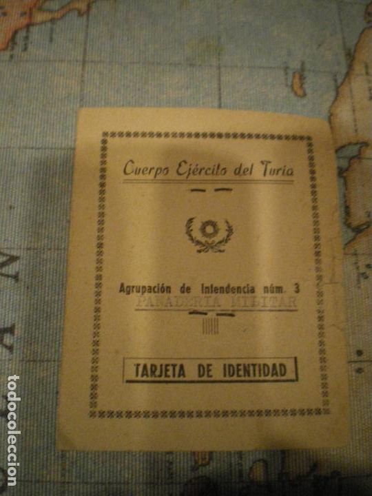 Militaria: ANTIGUO CARNET EJ&Eacute;RCITO DEL TURIA - Foto 1