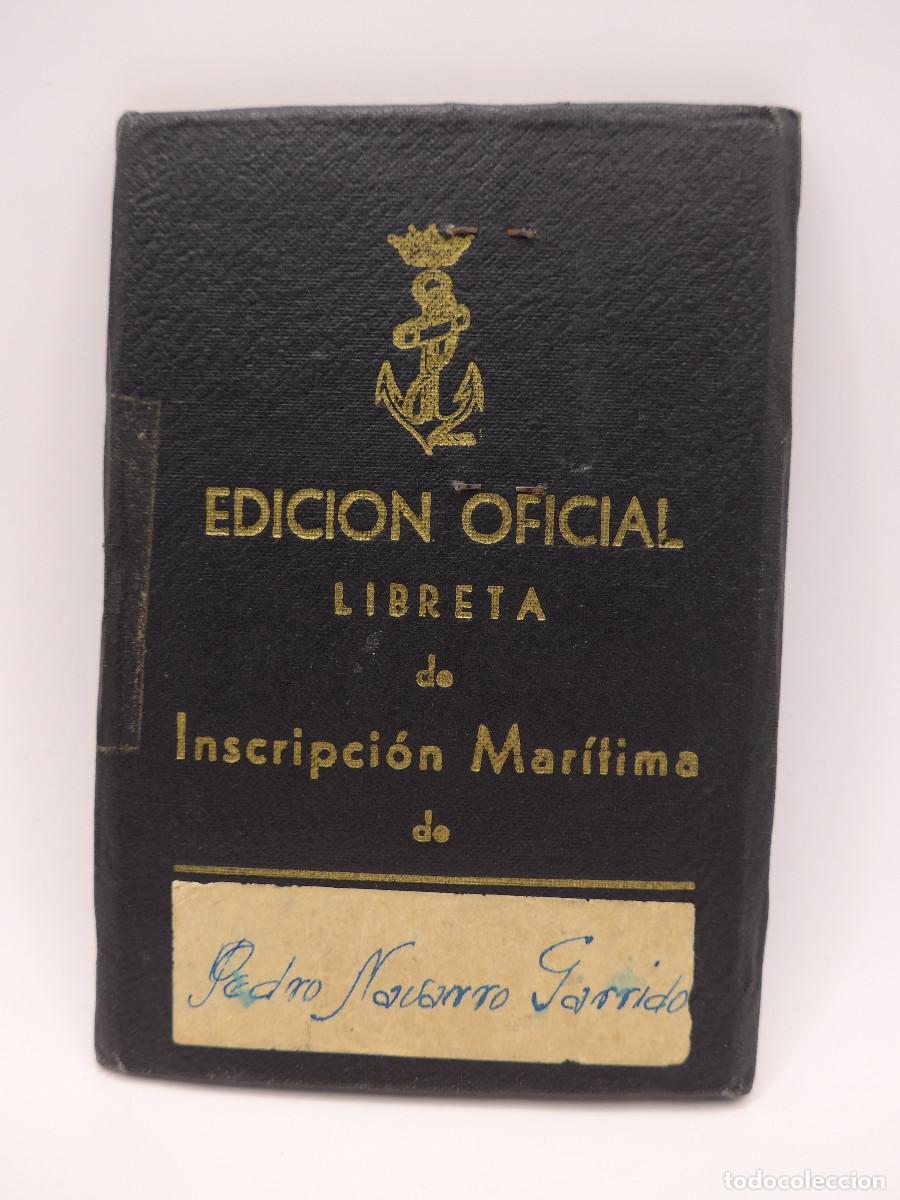 Militaria: LIBRETA DE INSCRIPCION MARITIMA EDICION OFICIAL - Foto 1
