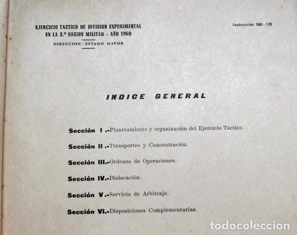 Militaria: PROGRAMA EJERCICIO T&Aacute;CTICO MANIOBRAS.CAMPO CHINCHILLA.1960 - Foto 2