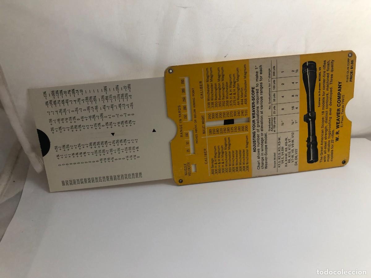 Militaria: WEAVER SCOPE SIGHTING-IN GUIDE . &rdquo;&rdquo; - Foto 4
