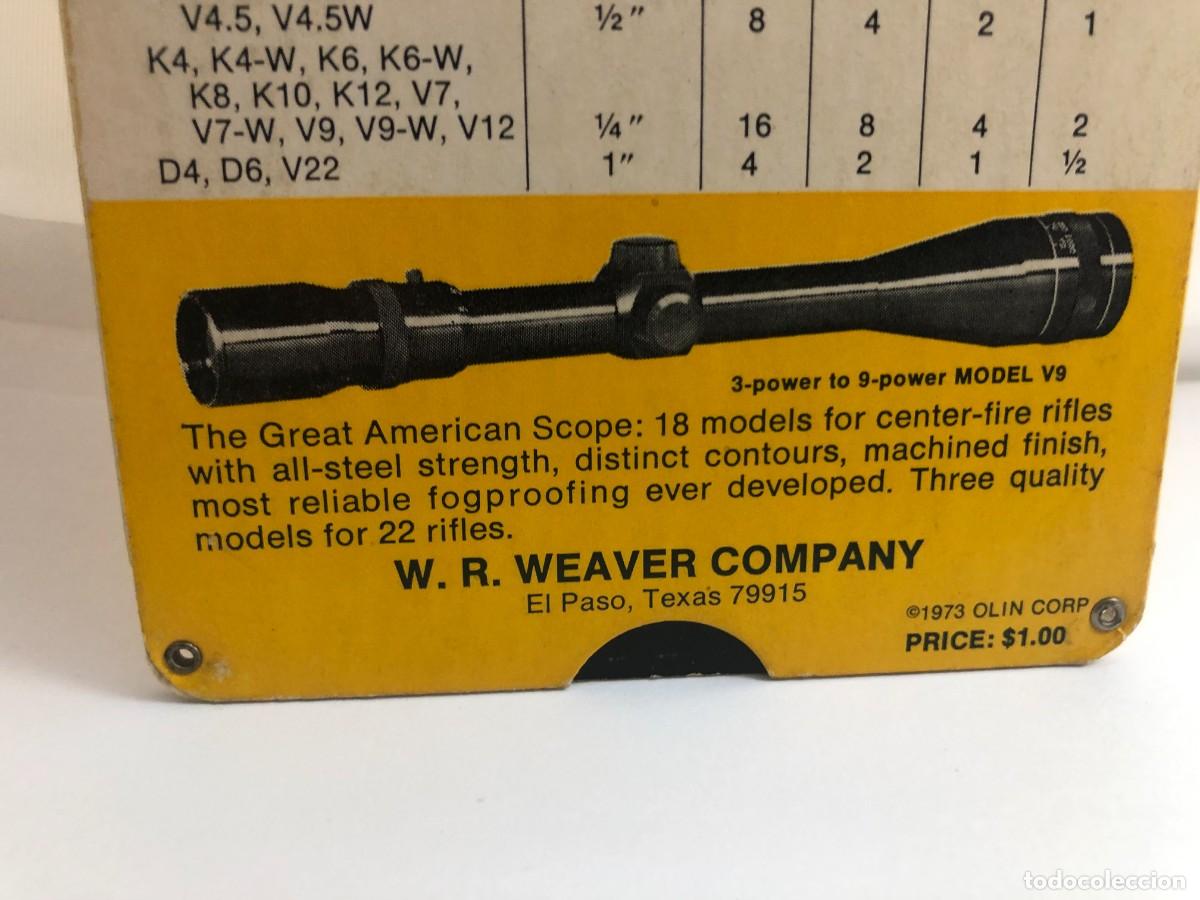 Militaria: WEAVER SCOPE SIGHTING-IN GUIDE . &rdquo;&rdquo; - Foto 6