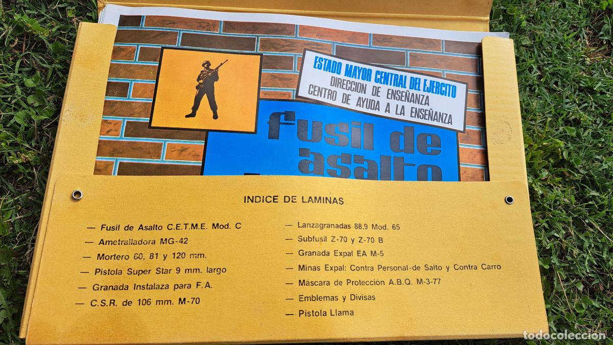 Militaria: Laminas Carpeta direcci&oacute;n de ense&ntilde;anza del ejercito - Foto 2